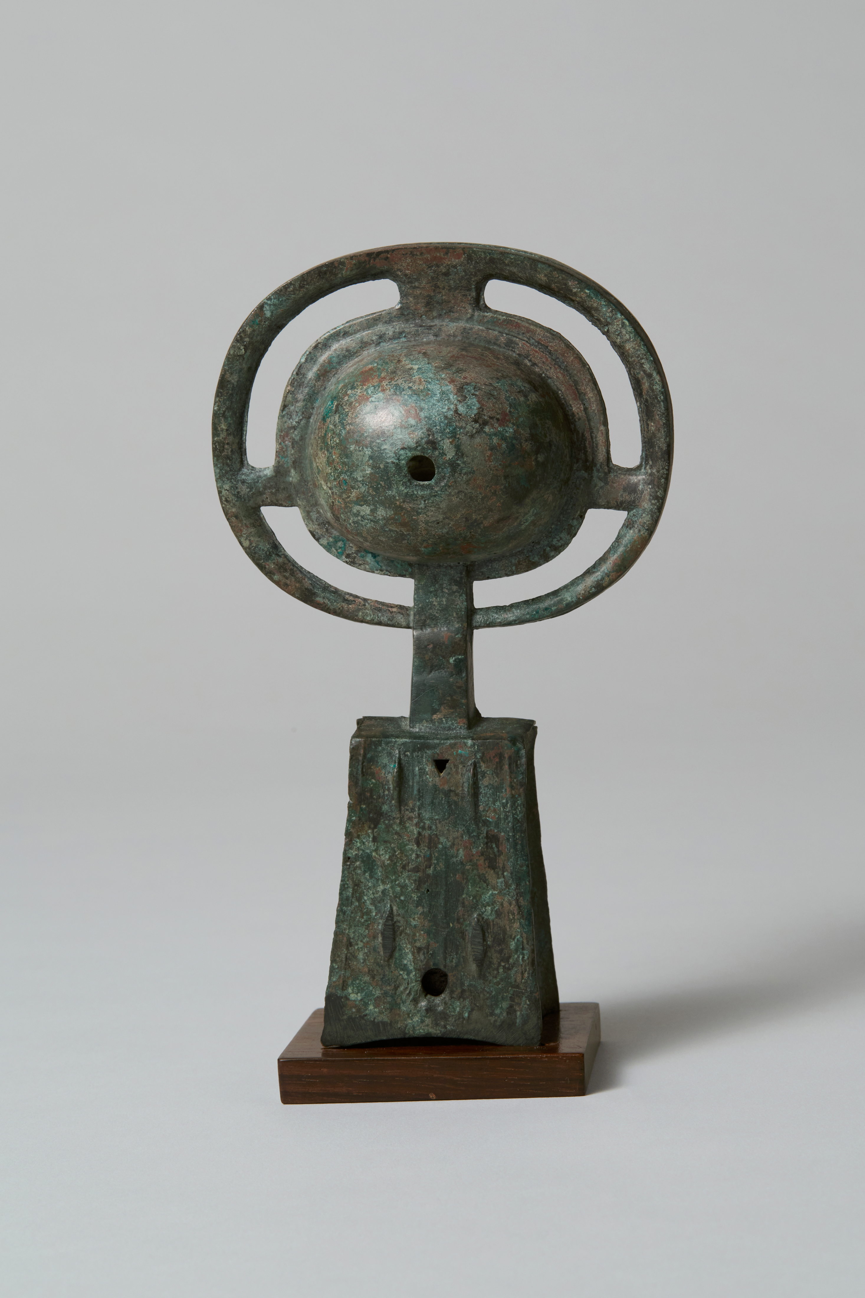 中国　古銅青銅　顔形　水孟　筆洗　V　R6239 中国 古銅青銅 顔形 水孟 筆洗 V R6239